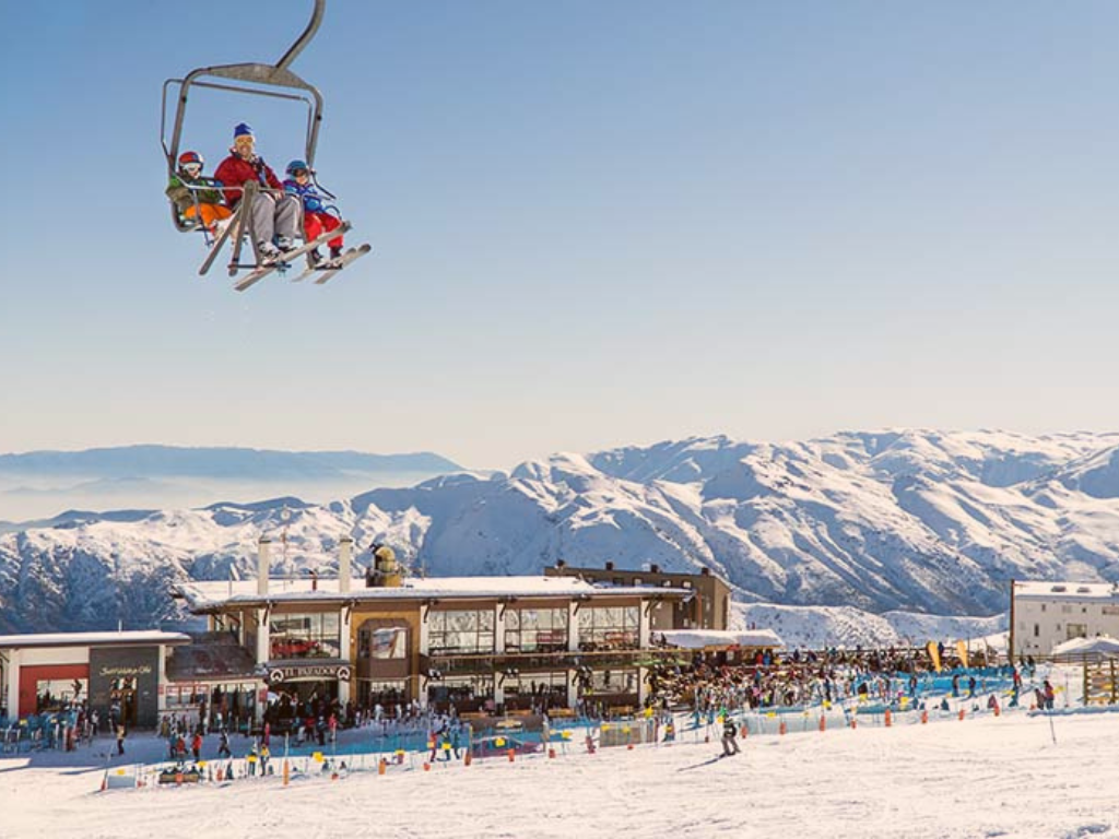 Imagen referencial, de las rutas de la nieve en Chile